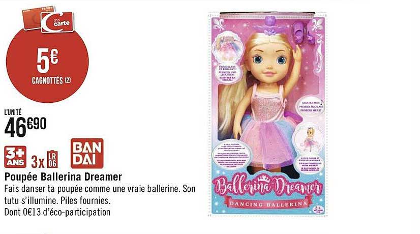 poupée ballerina dreamer bandai