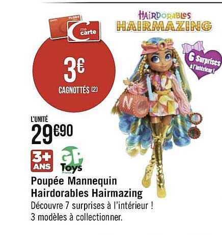 poupée mannequin hairdorables hairmazing