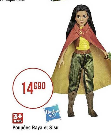 poupées raya et sisu hasbro