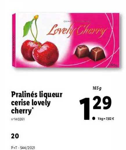 pralinés liqueur cerise lovely cherry
