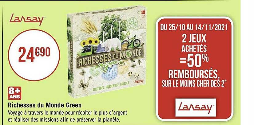 richesses du monde green lansay
