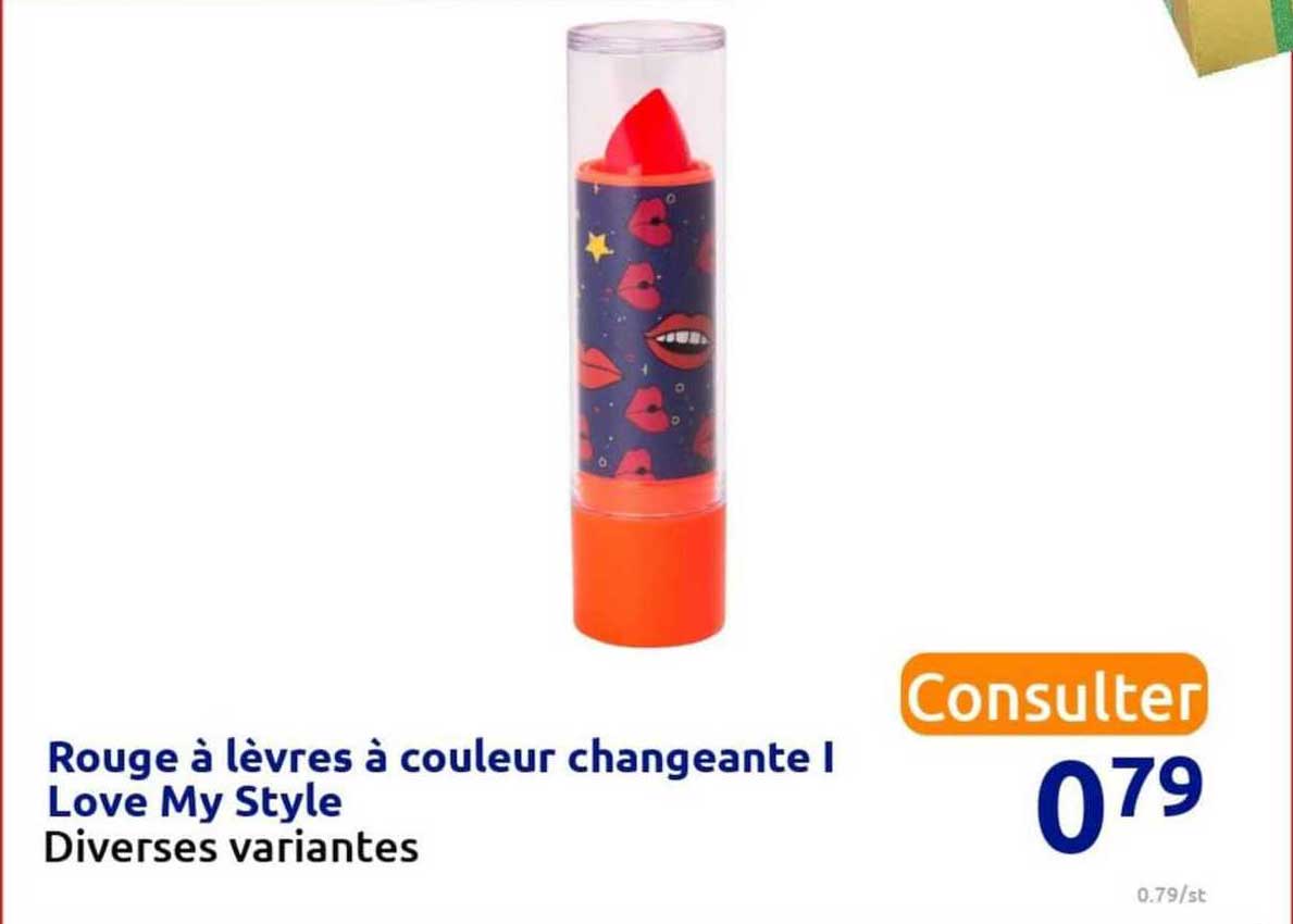 Rouge à Lèvres à Couleur Changeante I Love My Style