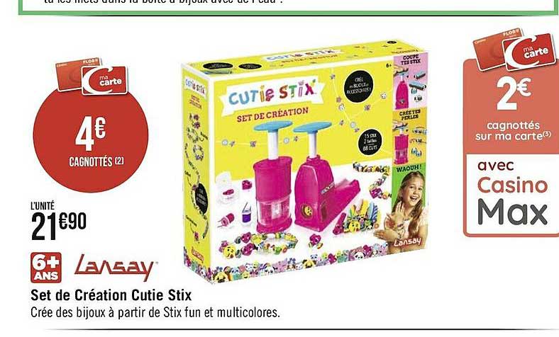 set de création cutie stix lansay