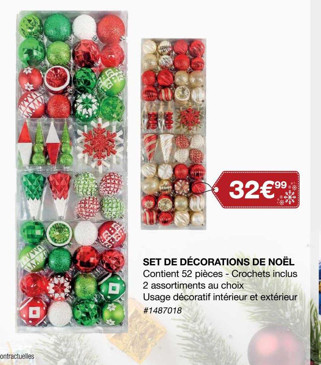Set De Décorations De Noël