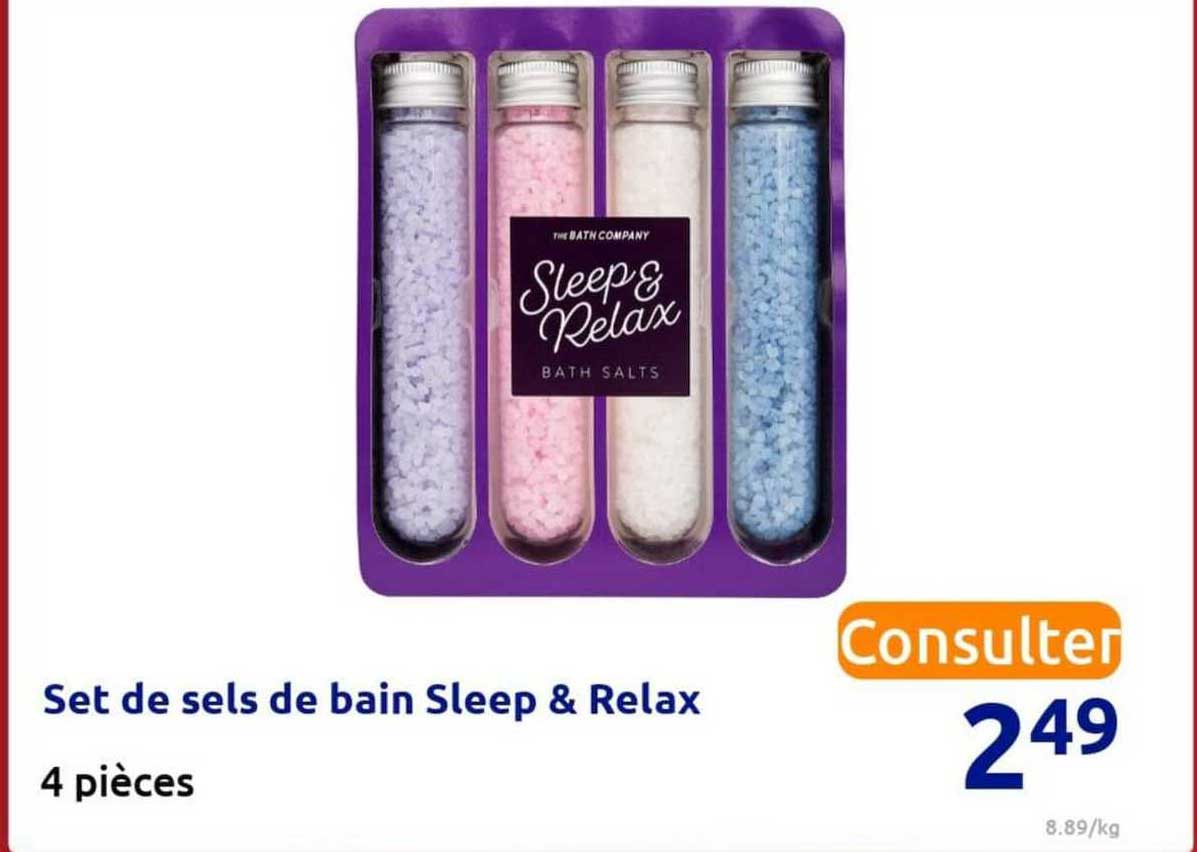 set de sels de bain sleep & relax