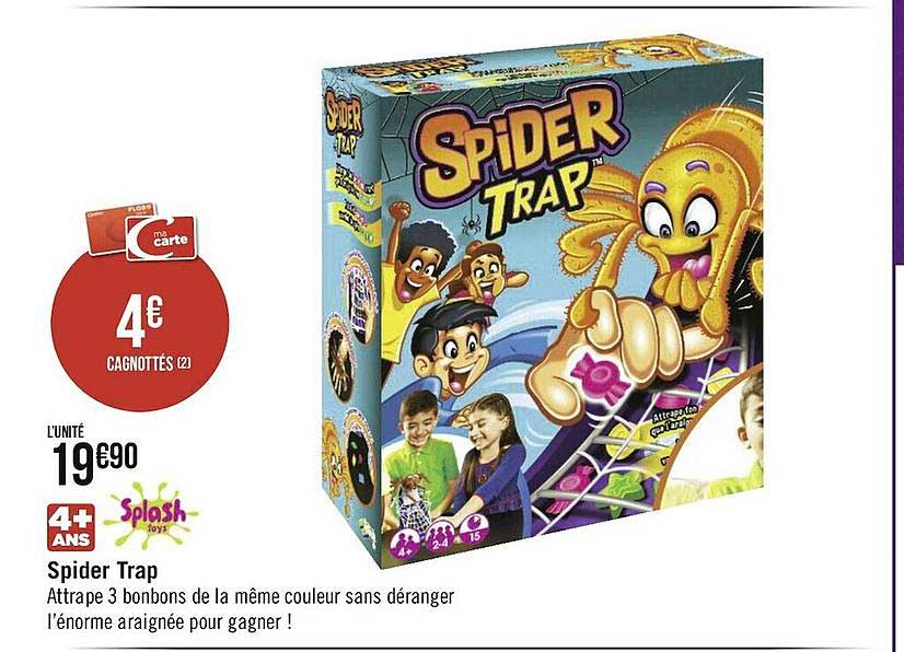 spider trap splash toys