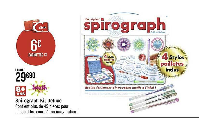 Spirograph Kit Deluxe Splash Toys