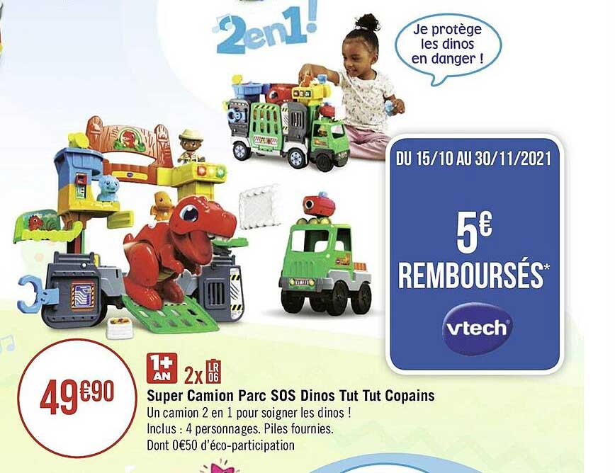 super camion parc sos dinos tut tut copains