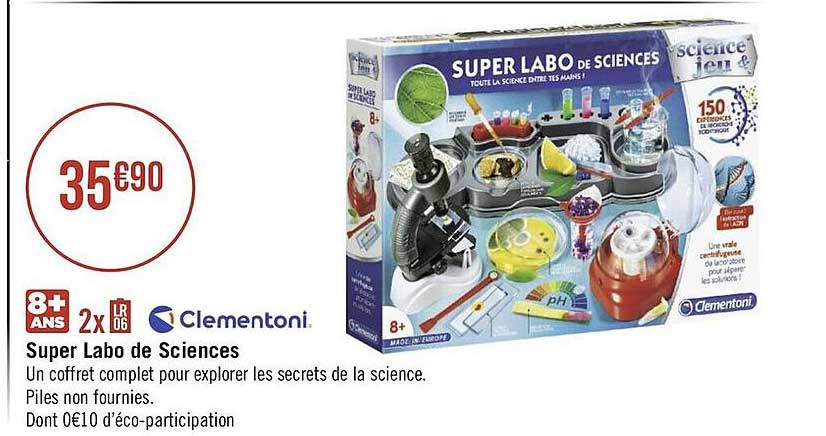 super labo de sciences clementoni