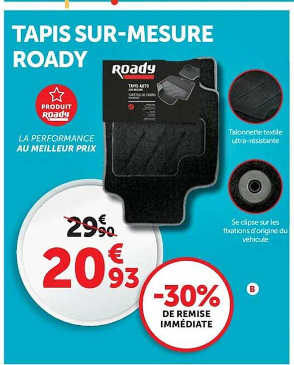 tapis sur-mesure roady