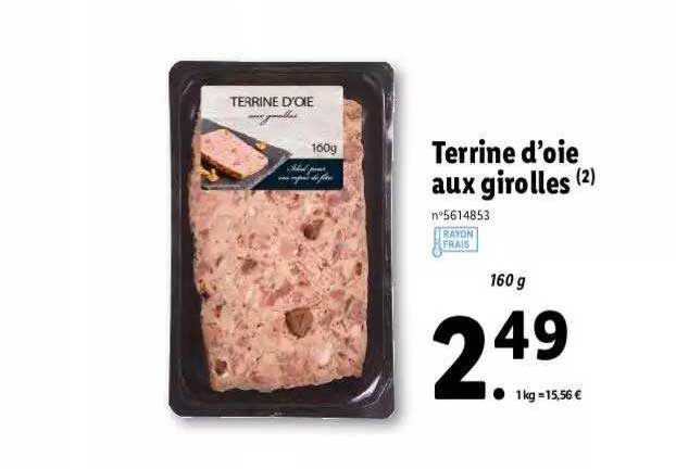 terrine d'oie aux girolles