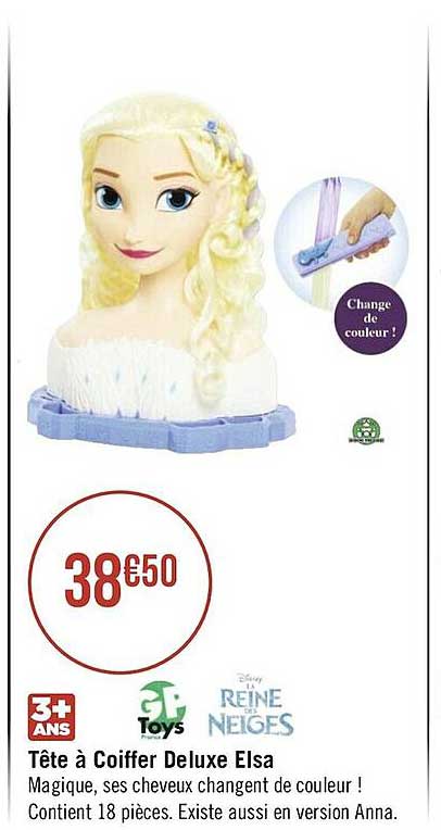 Tête à Coiffer Deluxe Elsa