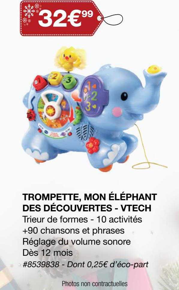 trompette, mon éléphant des découvertes - vtech