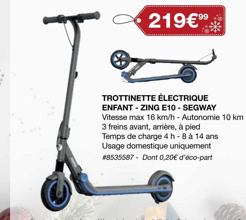 Trottinette électrique Enfant - Zing E10 - Segway