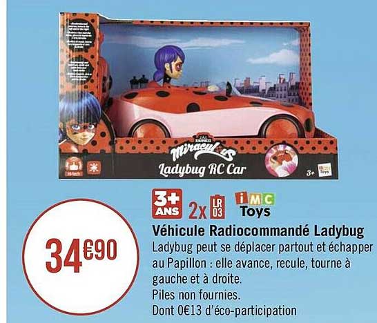 véhicule radiocommandé ladybug
