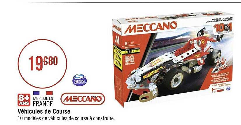 Véhicules De Course Meccano