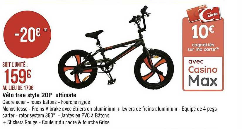 vélo free style 20p ultimate