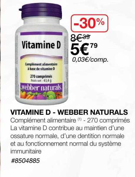 vitamine d - webber naturals