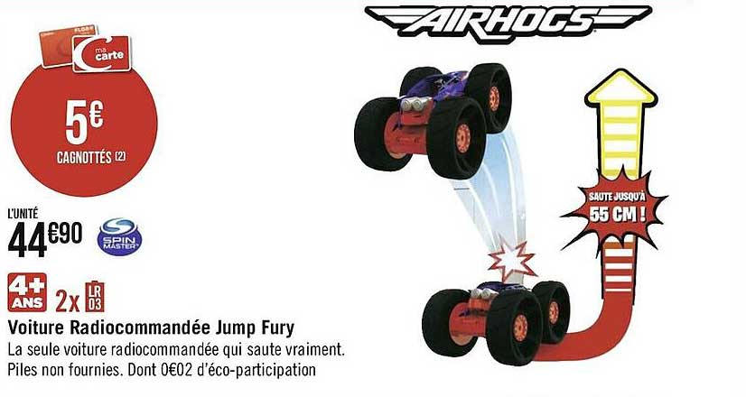 voiture radiocommandée jump fury
