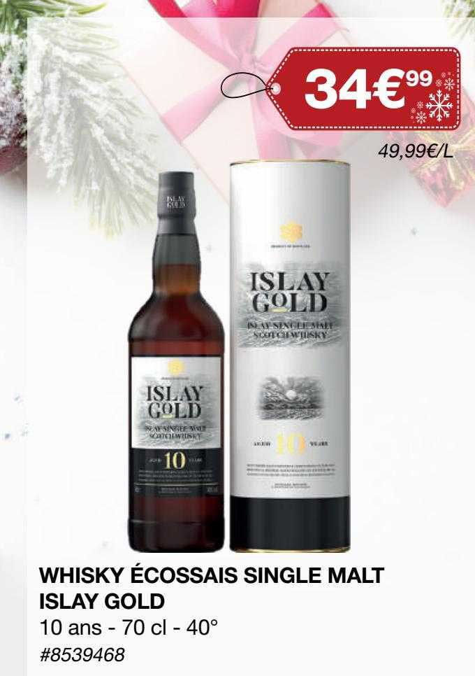 whisky écossais single malt islay gold