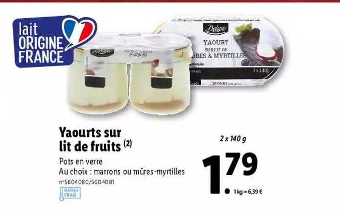 Yaourts Sur Lit De Fruits Deluxe