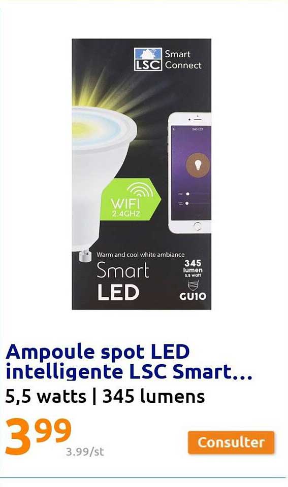 Ampoule Spot Led Iintelligente Lsc Smart