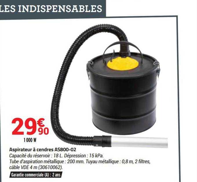 aspirateur à cendres as800-02