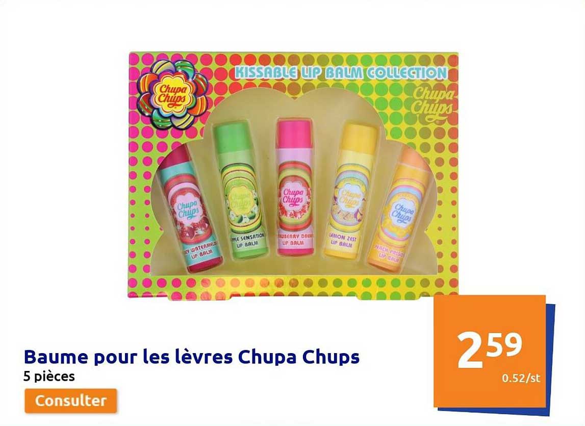 baume pour les lèvres chupa chups