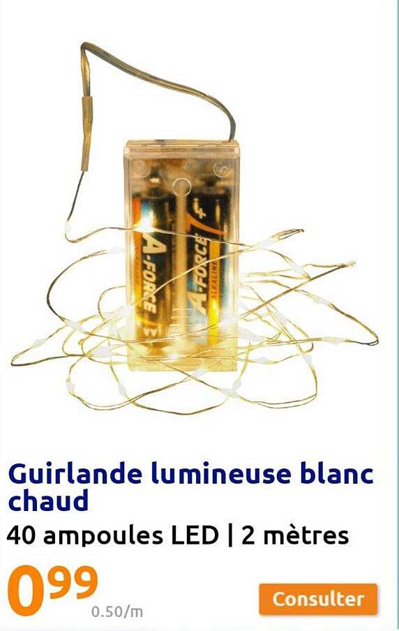 Guirlande Lumineuse Blanc Chaud