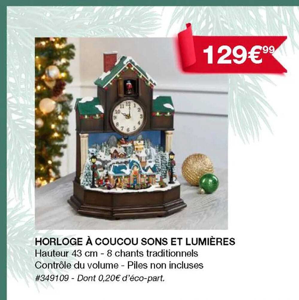 horloge à coucou sons et lumières