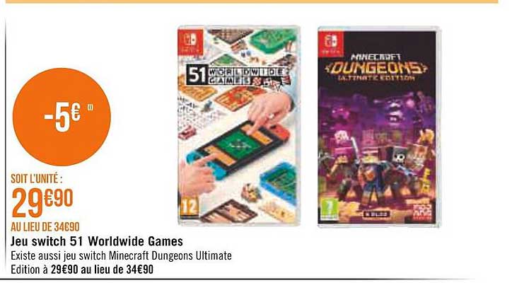 jeu switch 51 worldwide games