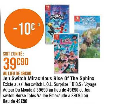 jeu switch miraculous rise of the sphinx