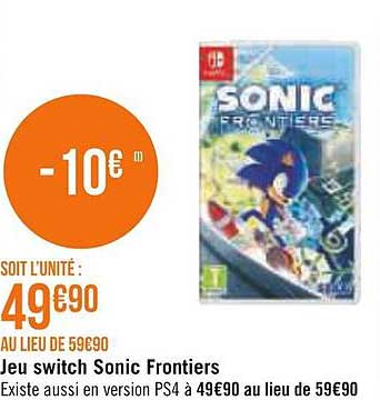 jeu switch sonic frontiers