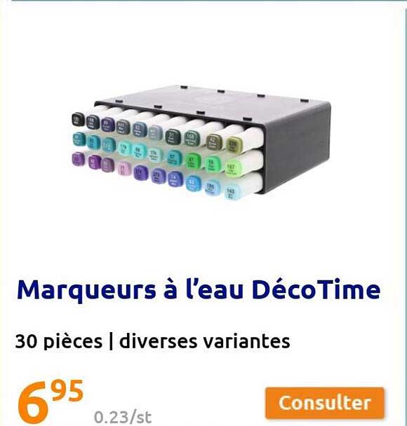 marqueurs à l'eau décotime