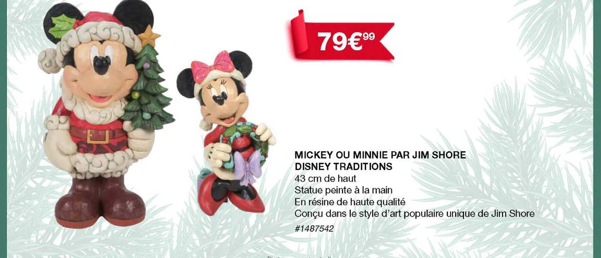 mickey ou minnie par jim shore disney traditions