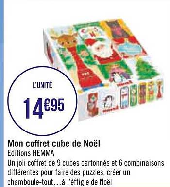 mon coffret cube de noël
