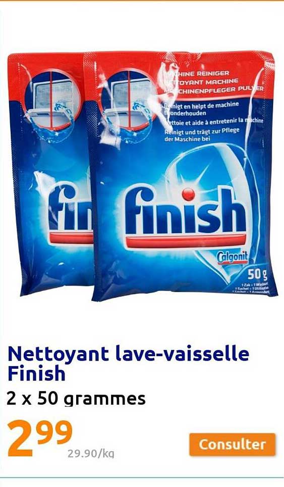 nettoyant lave-vaisselle finish