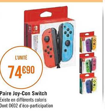 Paire Joy-con Switch