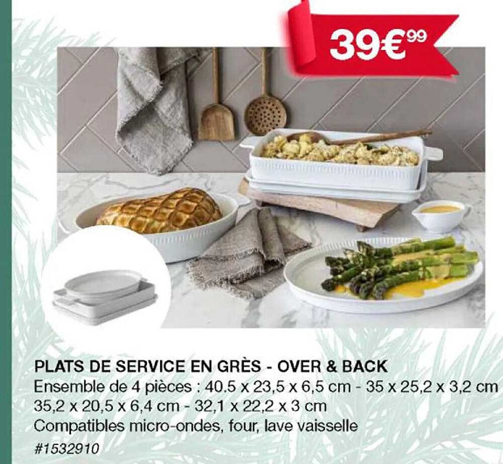 plats de service en grès - over & back