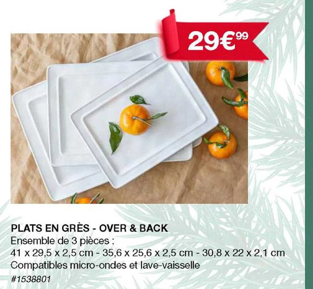 plats en grès - over & back