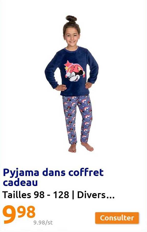 pyjama dans coffret cadeau