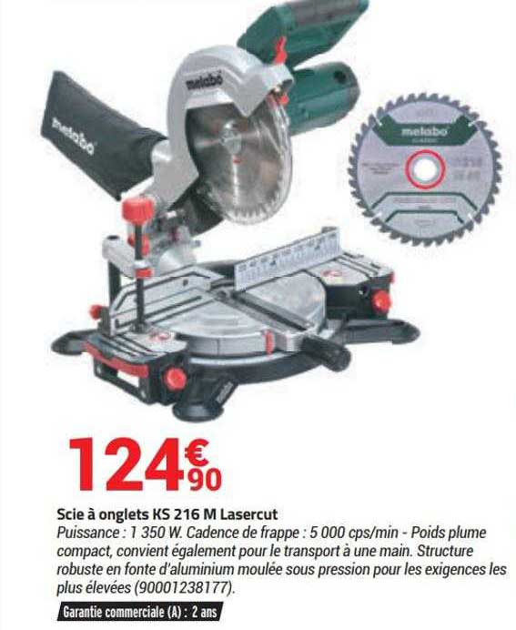 scie à onglets ks216m lasercut