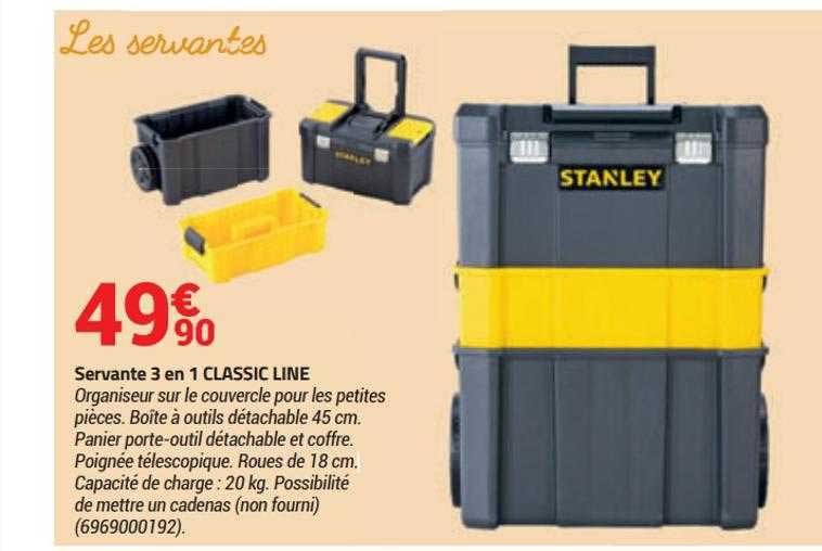 servante 3 en 1 classic line stanley