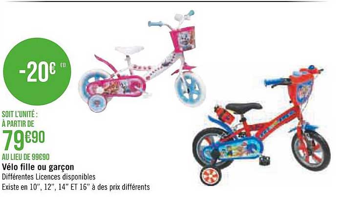 Vélo Fille Ou Garçon