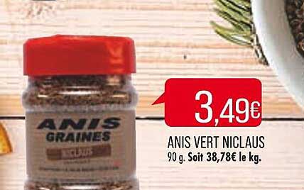 anis vert niclaus