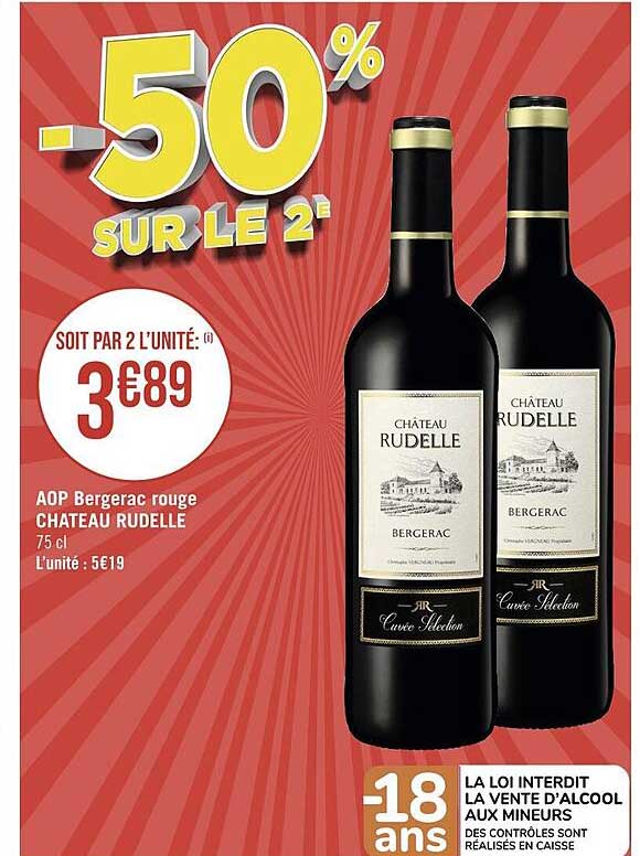 aop bergerac rouge château rudelle