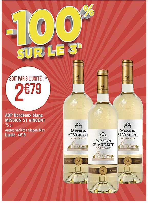 aop bordeaux blanc mission st vincent
