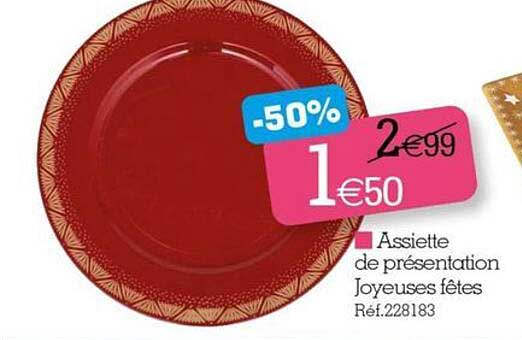 assiette de présentation joyeuses fêtes