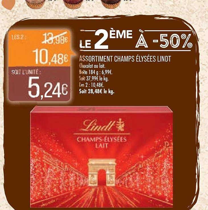 assortiment champs élysées lindt