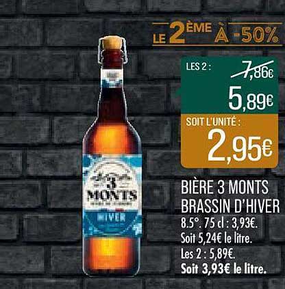 bière 3 monts brassin d'hiver